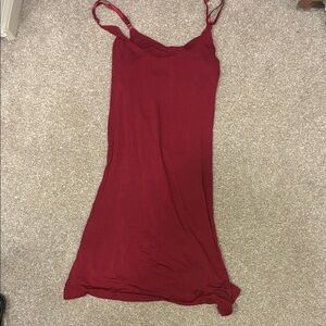 Adore Me XS Slip Dress in Deep Burgundy